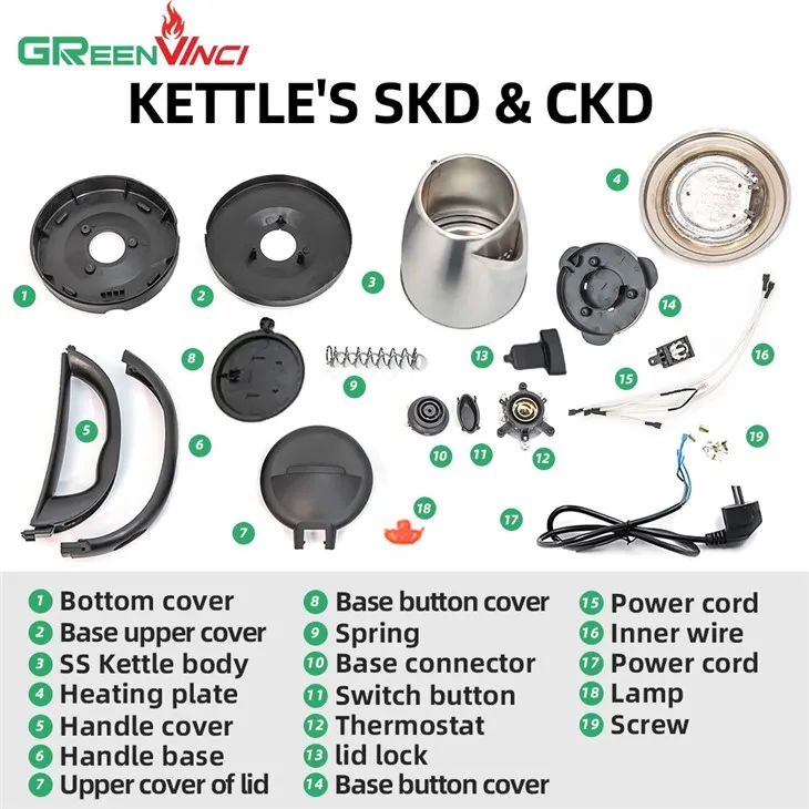 Best CKD SKD Black Electric Kettle 1.5 Litre